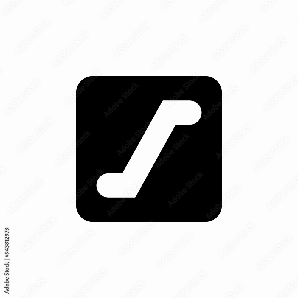 escalator stairs sign vector icon escalator stairs sign vector icon