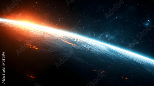 An alien planet with a glow...