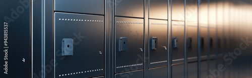 Wallpaper Mural 3D rendering of a secure metal storage locker Torontodigital.ca