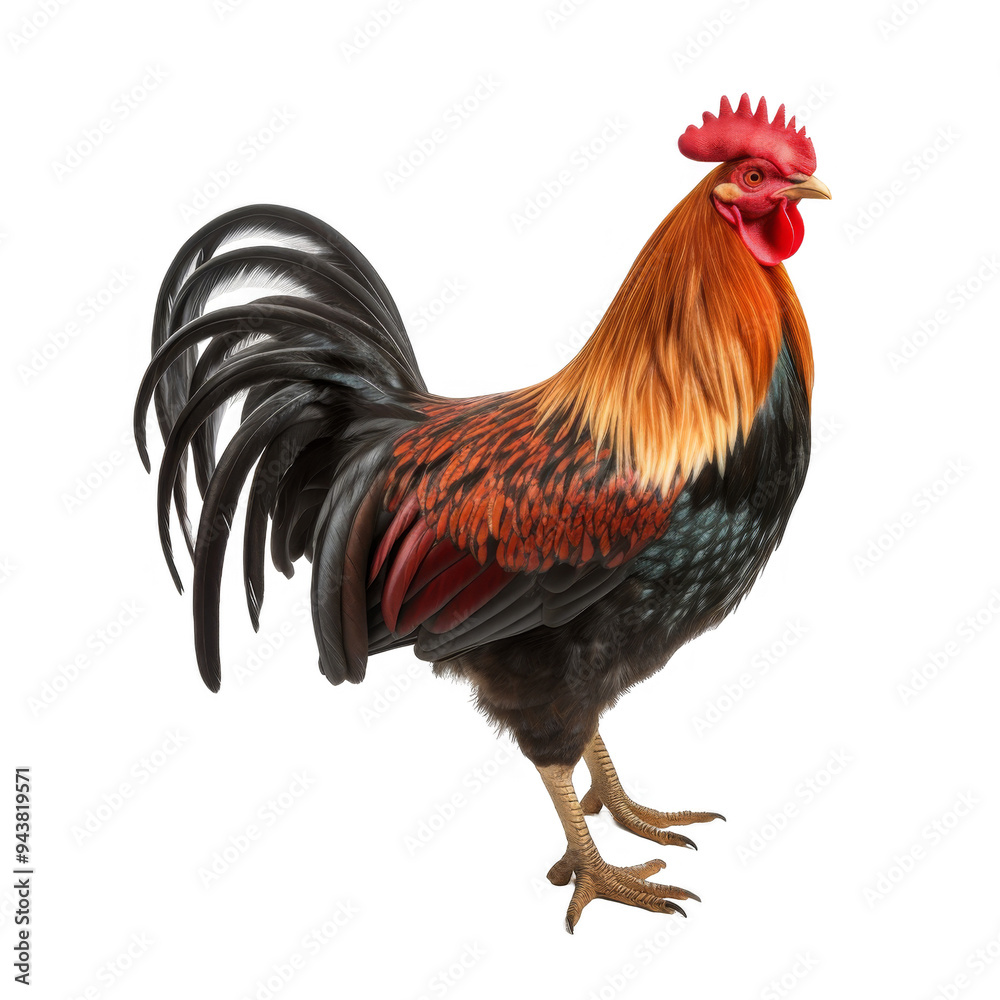 Rooster Isolated on a Transparent Background Rooster Isolated on a Transparent Background