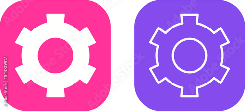 Setting Gear Vector Icon