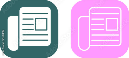 Newspaper Vector Icon
