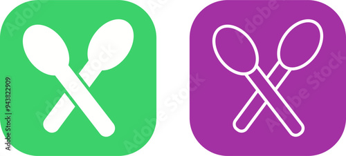 Spoons Vector Icon