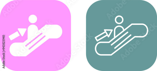 Escalator Vector Icon