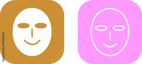 Ancient Face Mask Vector Icon