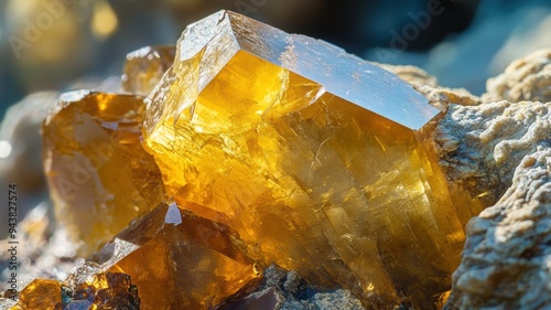 Detailed orthoclase crystal...