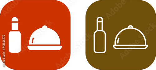 Food and Beer Vector Icon