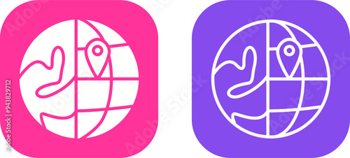 Location on Earth Vector Icon