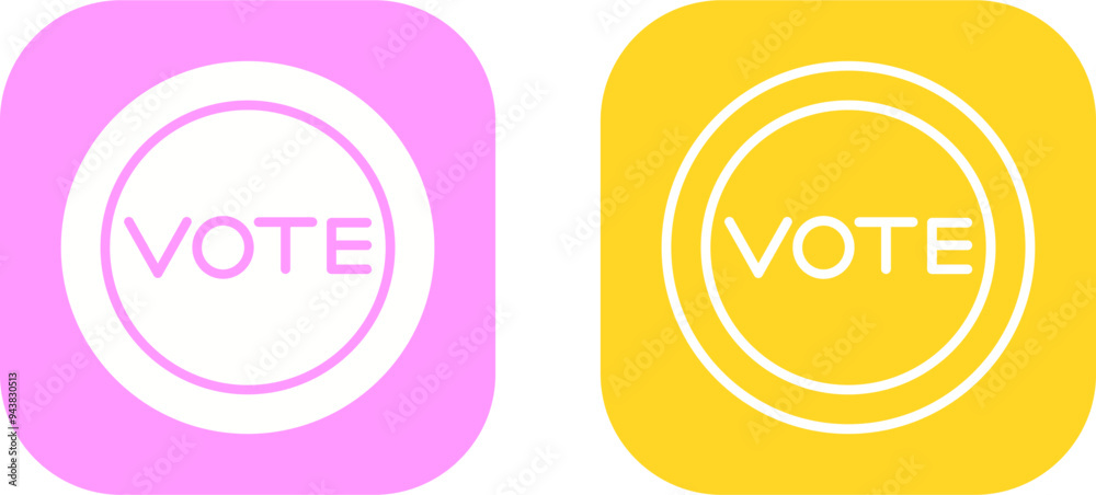 Vote Link Vector Icon Vote Link Vector Icon