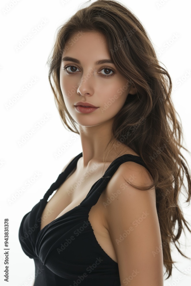 Sensuality and elegance, featuring a lovely model with a focus on beauty. Sensuality and elegance, featuring a lovely model with a focus on beauty.