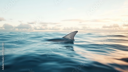 A shark swimming in the ocean.