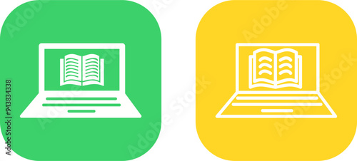Online Books Vector Icon