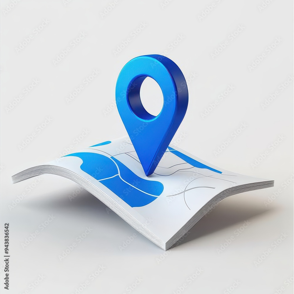 3D Location Folded Paper Map, Search Bar and Pin Isolated. Blue GPS Pointer Marker Icon. GPS and Navigation Symbol. Element for Map, Social Media, Mobile Apps. Realistic Vector Illustration 3D Location Folded Paper Map, Search Bar and Pin Isolated. Blue GPS Pointer Marker Icon. GPS and Navigation Symbol. Element for Map, Social Media, Mobile Apps. Realistic Vector Illustration