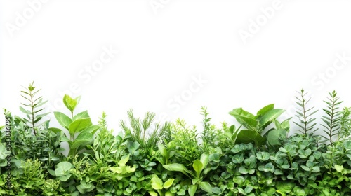 colorful folwer and plant on the white background photo