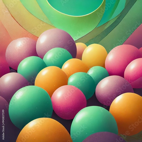 colorful balloons background