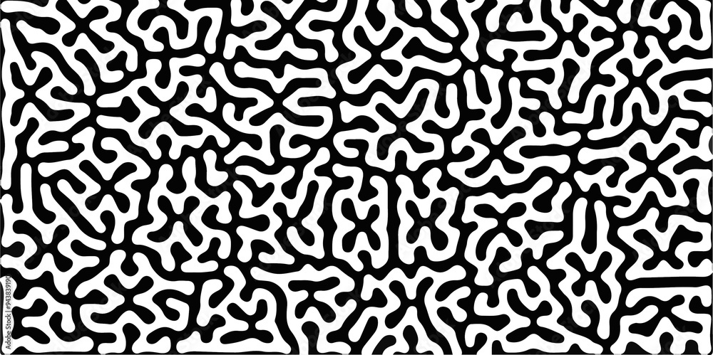 Abstract seamless turing pattern minimal organic geometric white background. black bold line abstract pattern Transparent monochrome striped texture, seamless pattern, modern stylish texture. Abstract seamless turing pattern minimal organic geometric white background. black bold line abstract pattern Transparent monochrome striped texture, seamless pattern, modern stylish texture.