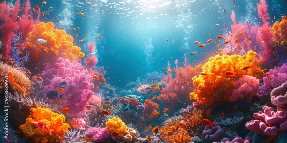 Vibrant Underwater Coral Reef Vibrant Underwater Coral Reef
