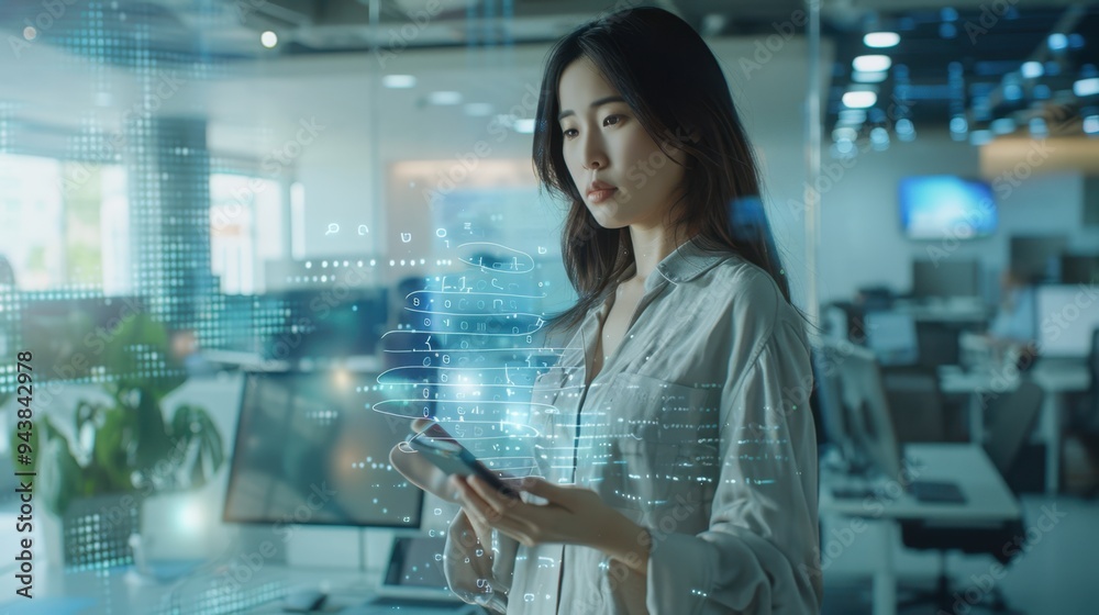 The holographic work interface