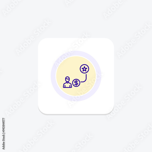 Employee Incentive icon, incentive, motivation, reward, recognition, editable vector, pixel perfect, illustrator ai file