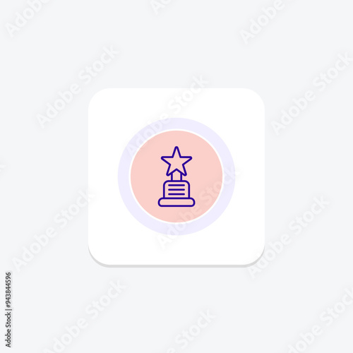 Outstanding Achievement icon, achievement, recognition, award, excellence, editable vector, pixel perfect, illustrator ai file