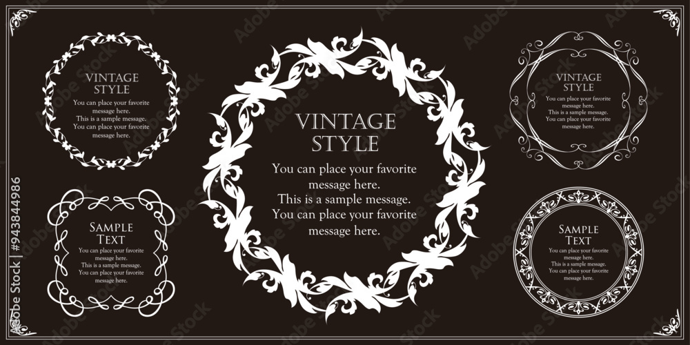 アンティークフレームセット