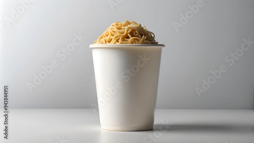 white paper Instant cup noodles