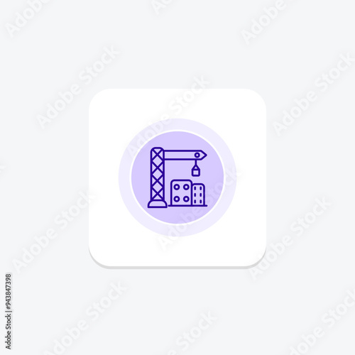 Building Construction line icon , vector, pixel perfect, illustrator file