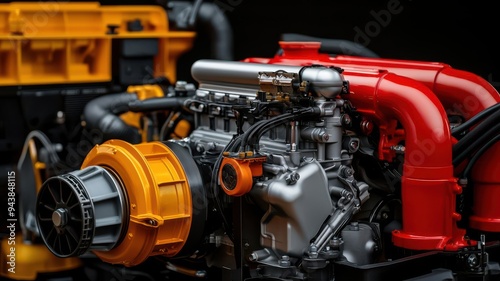 Wallpaper Mural High-torque diesel engine with fuel injection systems designed for powerful acceleration while maintaining fuel efficiency, car motor fuel acceleration, diesel fuel power Torontodigital.ca
