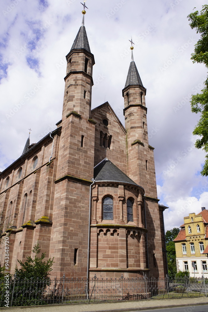 Obraz premium The Ursuline Monastery of Duderstadt is an Ursuline monastery in Duderstadt in southern Lower Saxony in the Diocese of Hildesheim. Duderstadt Lower Saxony, Germany.