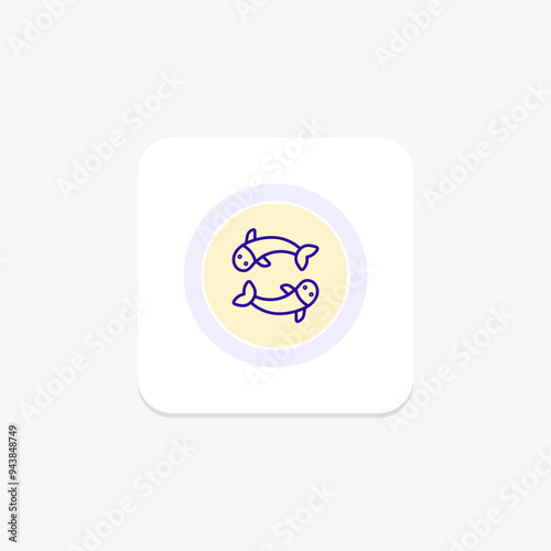 Koi Fish icon, fish, pond, water, japanese line icon, editable vector icon, pixel perfect, illustrator ai file