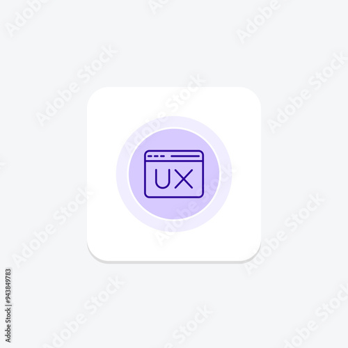 User Experience Design icon, experience, design, interface, interaction line icon, editable vector icon, pixel perfect, illustrator ai file