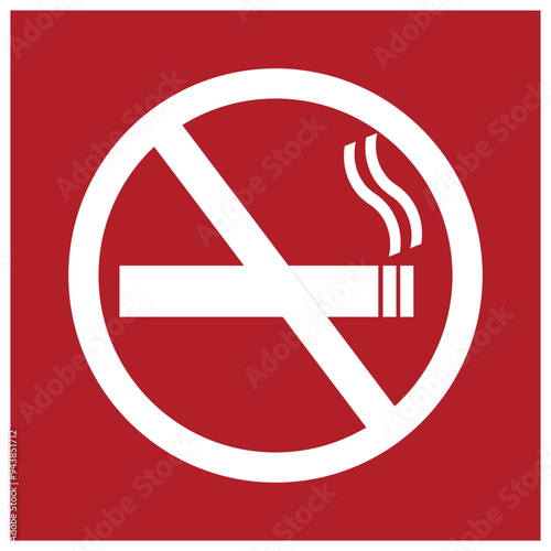 no smoking, including e-cigarettes logo design