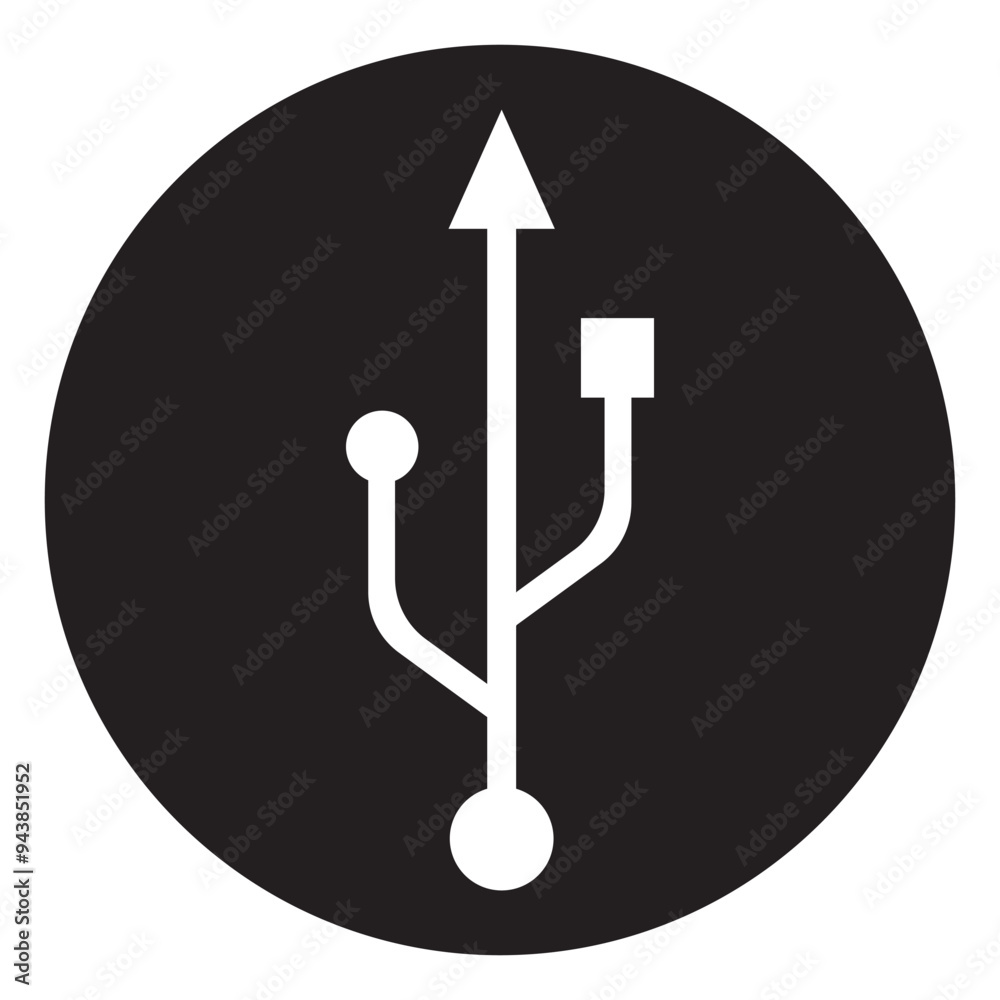 USB data transfer logo design. USB data transfer logo design.
