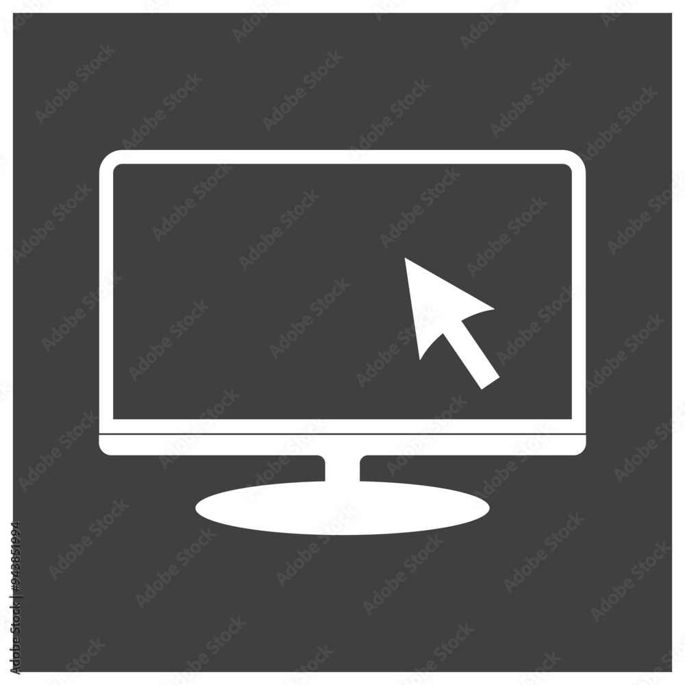 monitor vector icon design. monitor vector icon design.