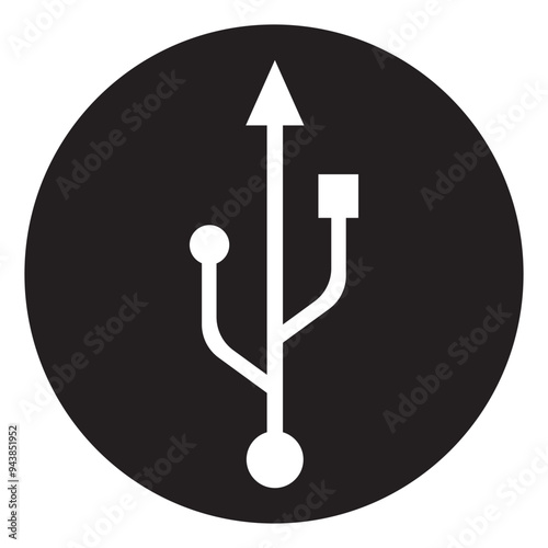 USB data transfer logo  design.