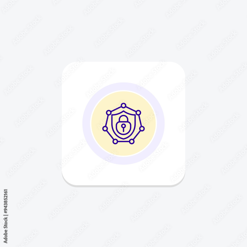 Network Security icon, security, protection, cyber, digital line icon, editable vector icon, pixel perfect, illustrator ai file Network Security icon, security, protection, cyber, digital line icon, editable vector icon, pixel perfect, illustrator ai file
