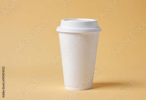 white cup isolated on background