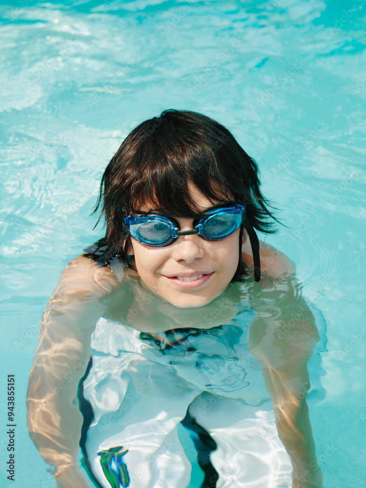Boy in Swimming Pool