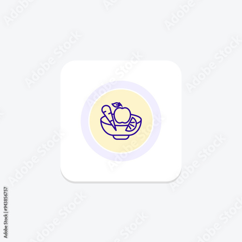 Healthy Recipes icon, recipes, cooking, food, nutrition line icon, editable vector icon, pixel perfect, illustrator ai file