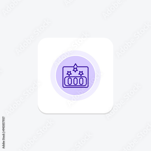 High Scores icon, scores, gaming, game, achievement line icon, editable vector icon, pixel perfect, illustrator ai file