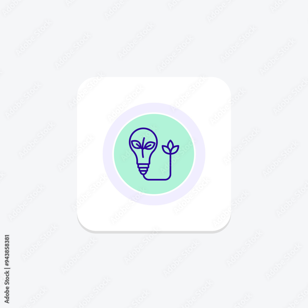 Clean Energy Solutions line icon , vector, pixel perfect, illustrator file Clean Energy Solutions line icon , vector, pixel perfect, illustrator file