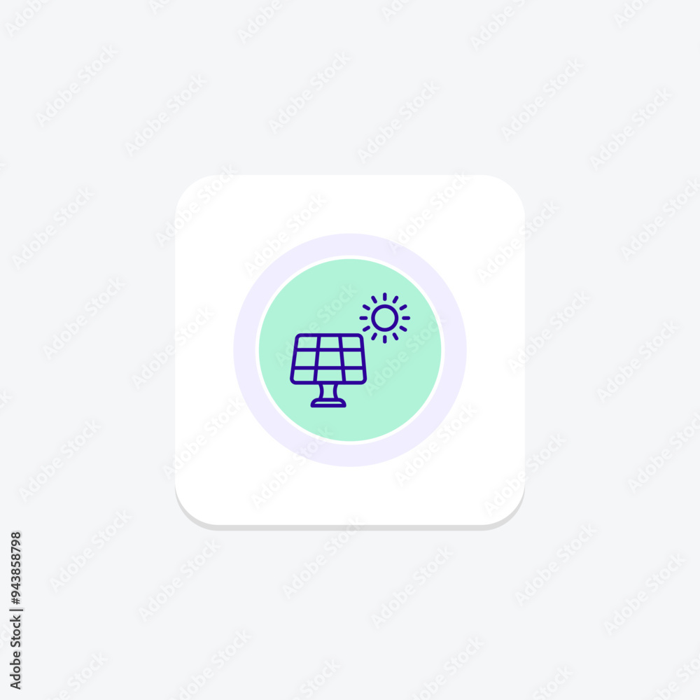 Sustainable Energy Sources line icon , vector, pixel perfect, illustrator file Sustainable Energy Sources line icon , vector, pixel perfect, illustrator file