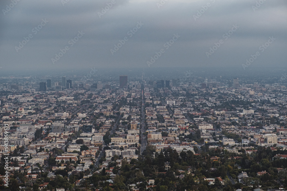 View over Los Angeles from Griffith Observatory View over Los Angeles from Griffith Observatory