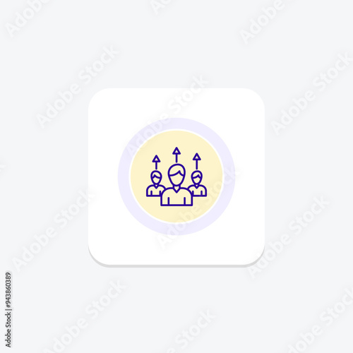 Servant Leadership icon, leadership, servant, service, humility line icon, editable vector icon, pixel perfect, illustrator ai file