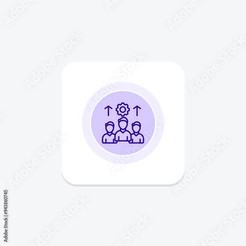 Leadership Development icon, development, leadership, leader, growth line icon, editable vector icon, pixel perfect, illustrator ai file photo