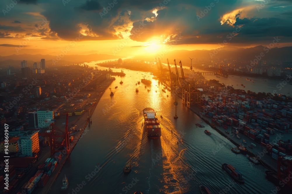A city with a river running through it A city with a river running through it