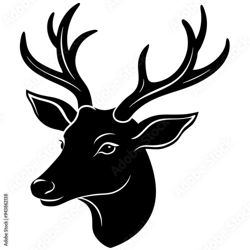 silhouette of a deer