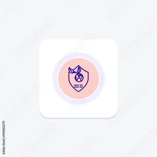 Environmental Policy icon, policy, environment, regulations, legislation line icon, editable vector icon, pixel perfect, illustrator ai file photo