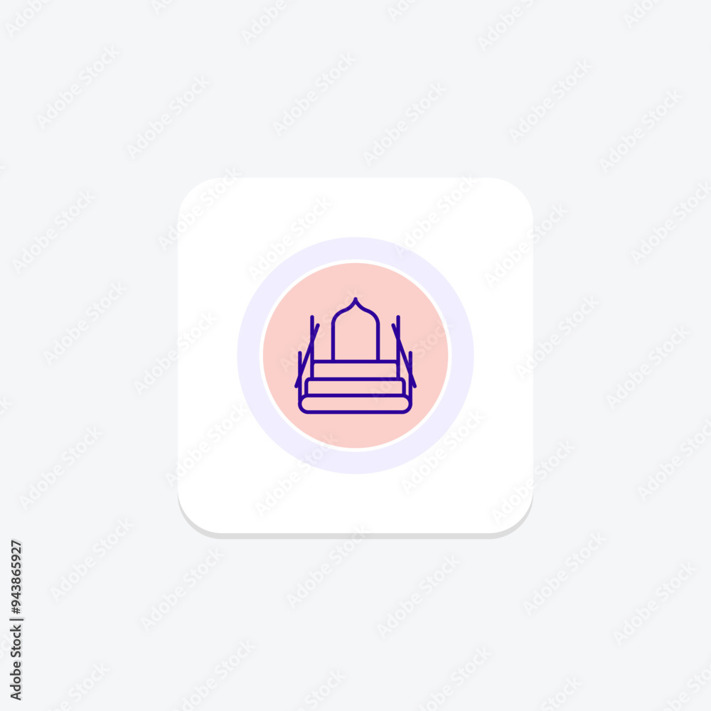 Naklejka premium Suhail Canopus Star icon, star, celestial, suhail canopus star celestial body, star symbol line icon, editable vector icon, pixel perfect, illustrator ai file