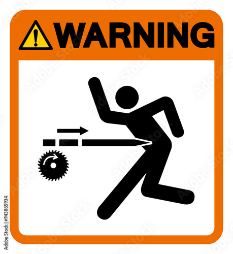 Warning Kickback Hazard Symbol Sign, Vector Illustration, Isolate On White Background Label .EPS10